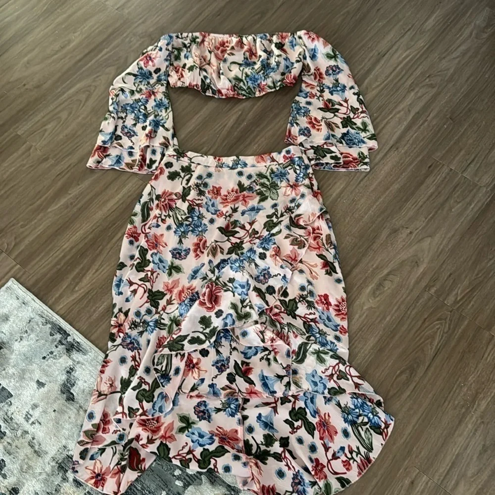Missguided Floral Skirt Set